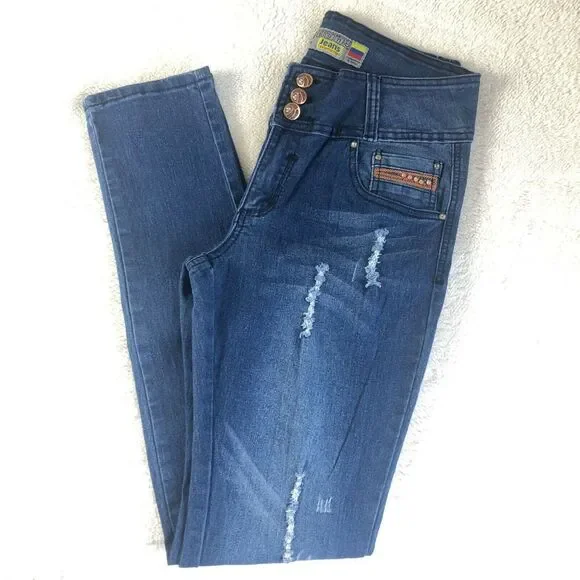 Ephi Jeans. Women's Butt Lifter Technology Embellished Jeans High Waist Sz 9 USA - Picture 5 of 12